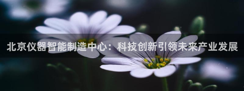 意昂3娱乐平台：北京仪器智能制造中心：科技创新引领未来产业发
